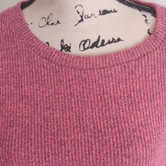 Philosophy Ribbed Knit Top Tie front Mauve Size Small - Picture 2 of 7